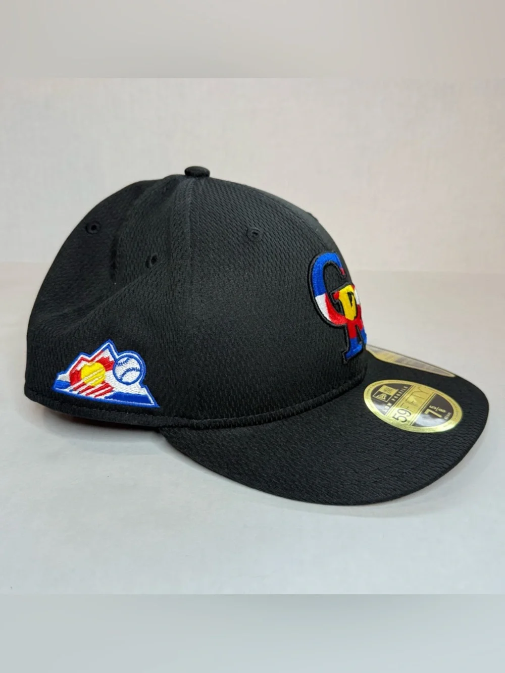 New Era Colorado Rockies Spring Training 59Fifty Fitted Hat Black 7 5/8 - Picture 3 of 6